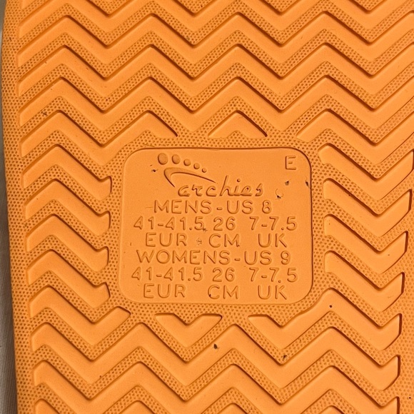 Archies Arch Support Slides Peach Sz 9 New - Picture 6 of 6